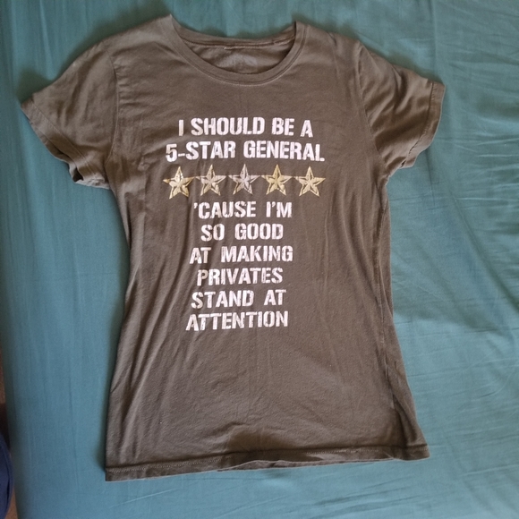 2 T-shirts with sayings - Military Theme - Picture 2 of 5